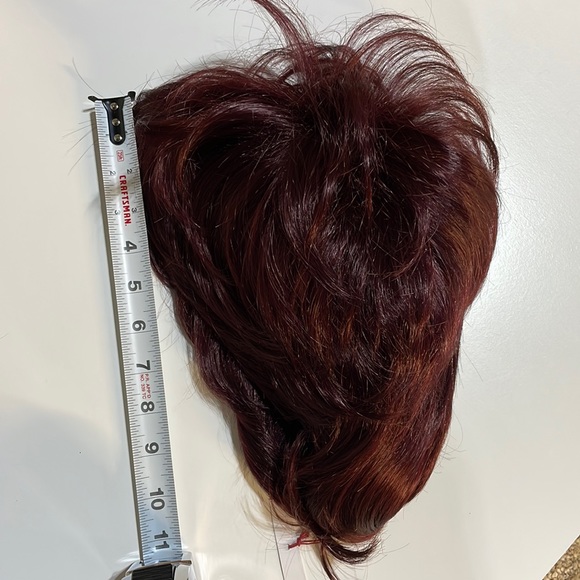 NWT 11” natural volume puff series burgundy magenta wine volume short full top - Picture 16 of 16